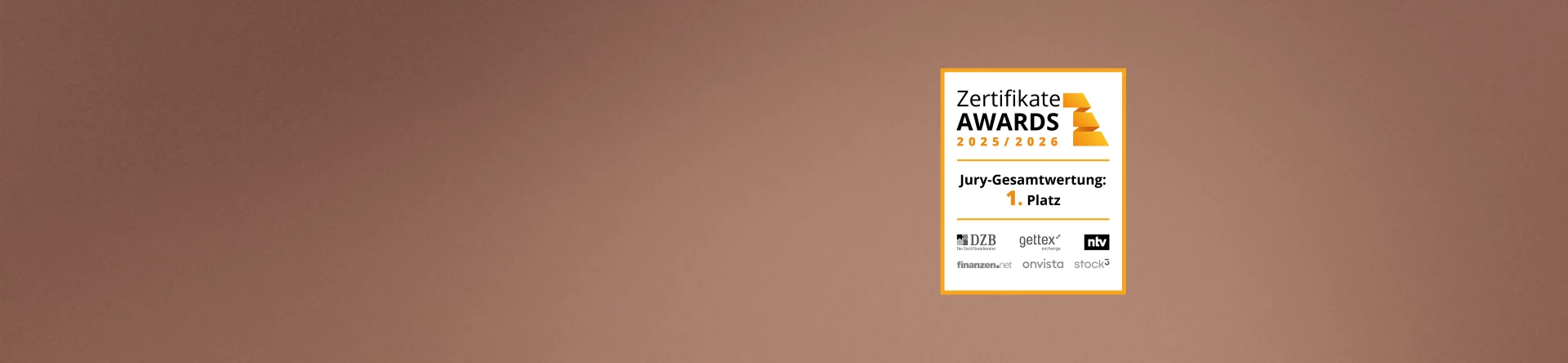 Zum dritten Mal in Folge "Bester Emittent"